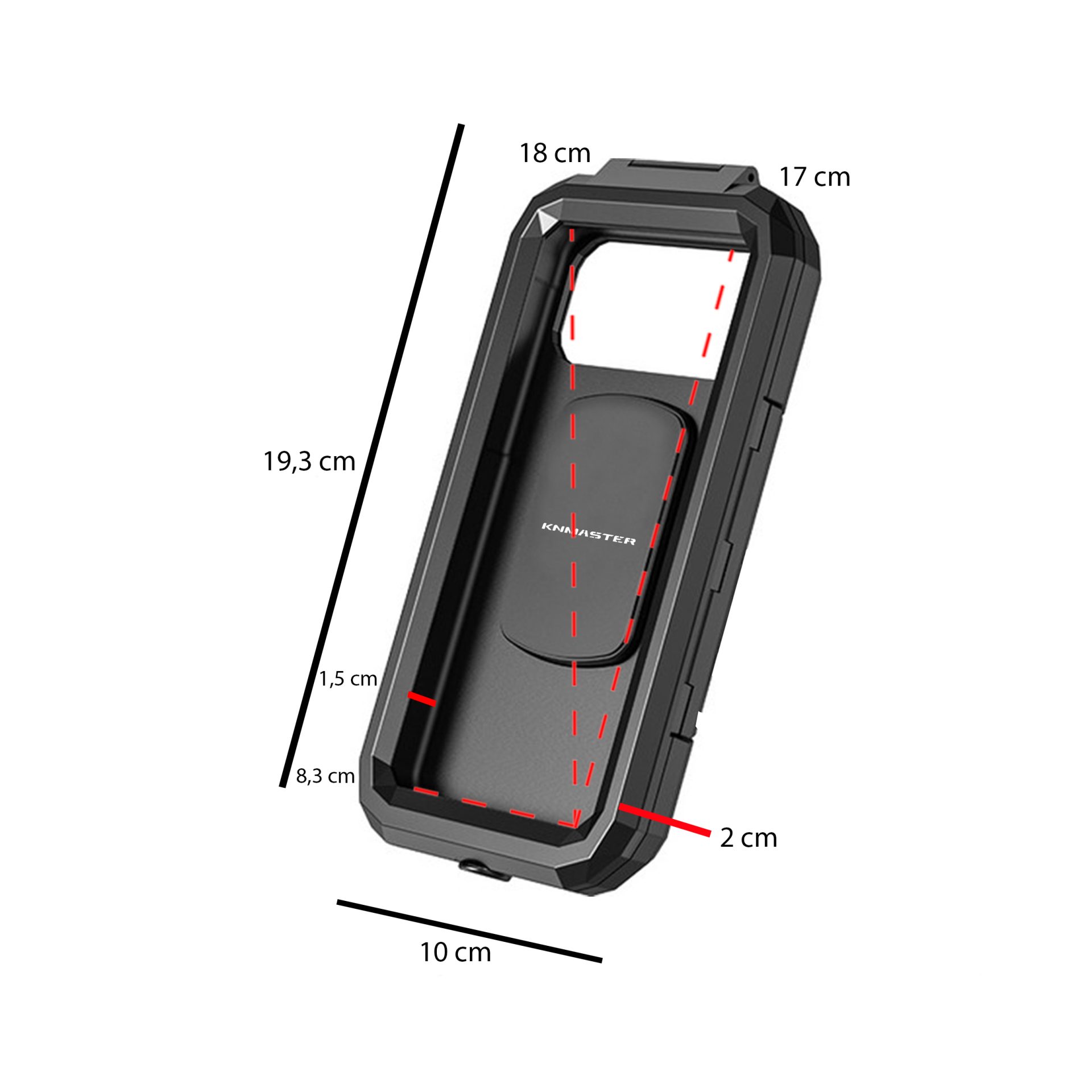 KNMASTER TT-950 TİTREŞİM ÖNLEYİCİLİ KAPALI TELEFON TUTUCU